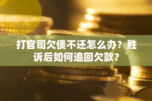 北京打官司欠债不还怎么办？胜诉后如何追回欠款？
