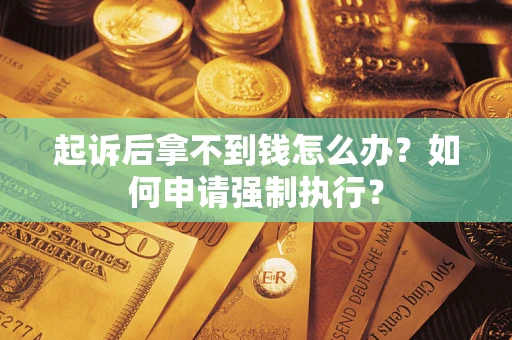 北京起诉后拿不到钱怎么办？如何申请强制执行？