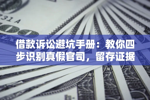 北京借款诉讼避坑手册：教你四步识别真假官司，留存证据不踩雷