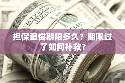 北京担保追偿期限多久？期限过了如何补救？