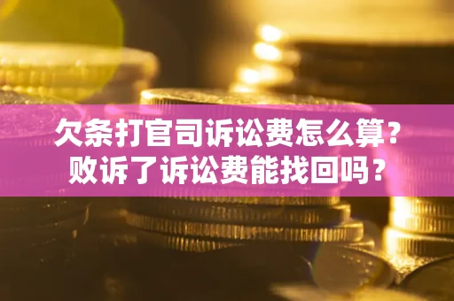 北京欠条打官司诉讼费怎么算？败诉了诉讼费能找回吗？