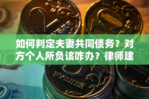 北京如何判定夫妻共同债务？对方个人所负该咋办？律师建议