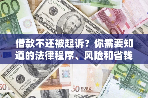北京借款不还被起诉？你需要知道的法律程序、风险和省钱技巧