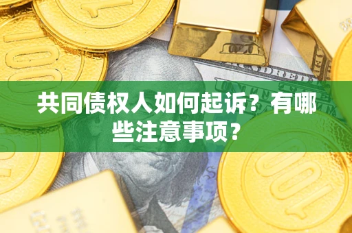 北京共同债权人如何起诉？有哪些注意事项？