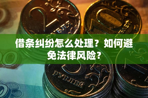 北京借条纠纷怎么处理？如何避免法律风险？